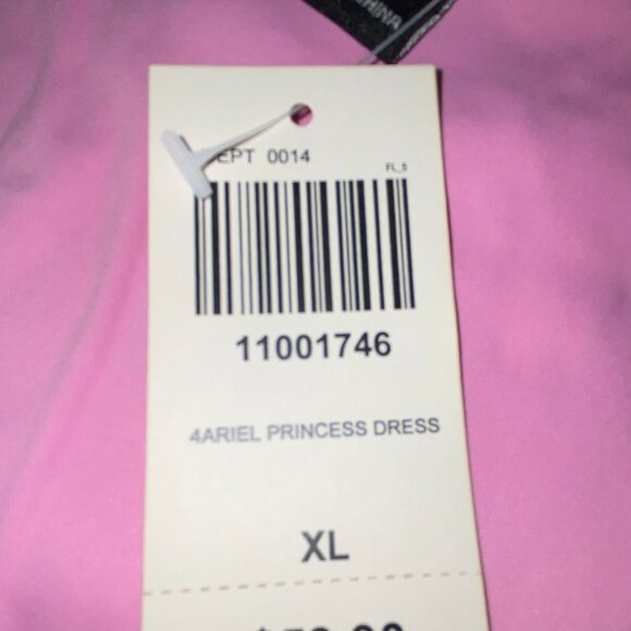 Pink Disney Ariel Princess Dress XL NWT Hot Topic Her Universe - Picture 12 of 13